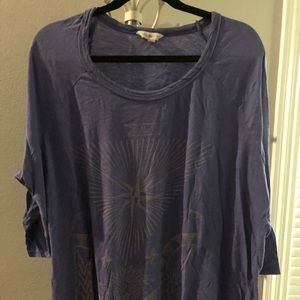 Lucky Brand Graphic Print 3/4 Sleeve Tee